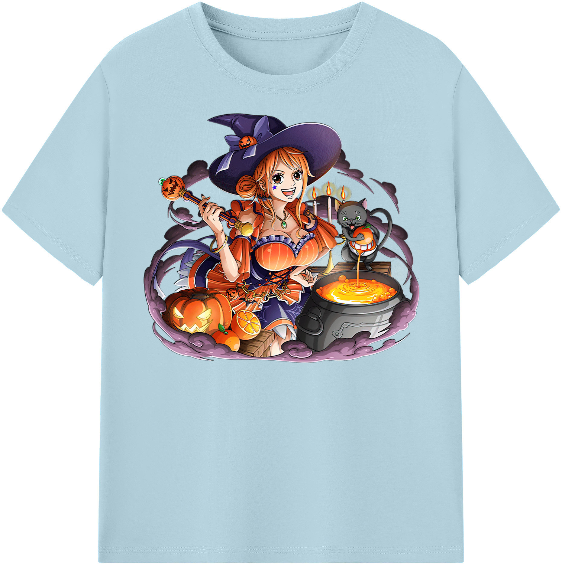 ワンピース ナミ ONE PIECE Nami 綿100％半袖Tシャツ（フロントプリント）